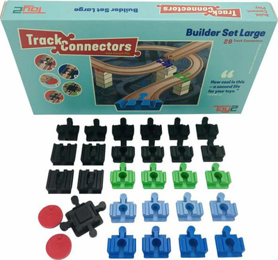 TOY2 - 21003 Track Connectors Builder Set Large -  Baumeister Paket Gross