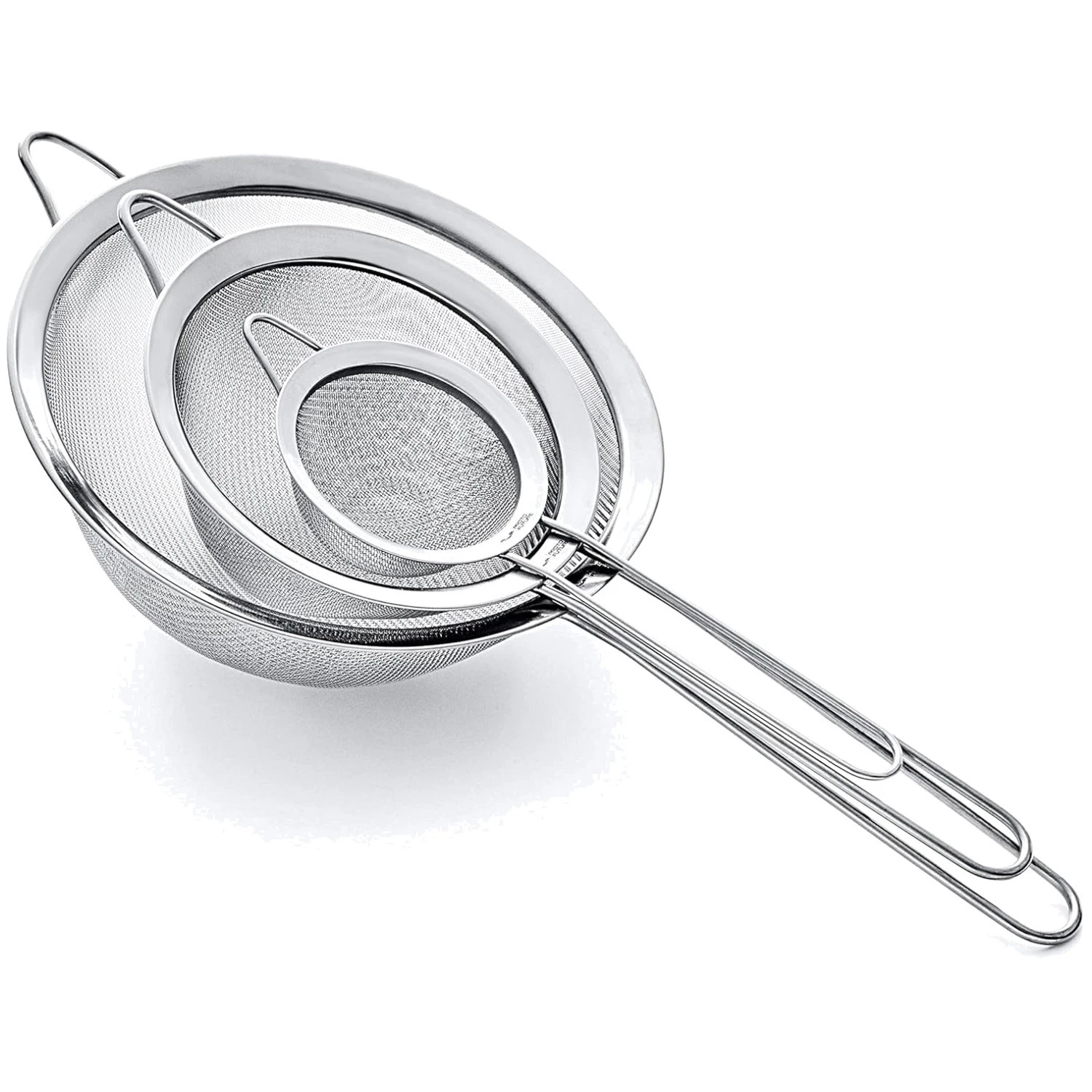 High Quality Fine Mesh Strainer Set - 304 Stainless Steel