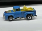 Vintage 1973 Hot Wheels '56 Hi-Tail Hauler 1:64 Pickup Truck /2 motorcycles NICE