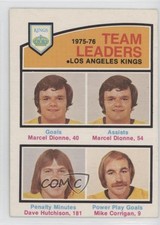 1976 O-Pee-Chee Team Leaders Marcel Dionne Dave Hutchison Mike Corrigan HOF 0i6