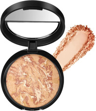 Colour Correcting Powder Foundation, Baked Foundation for Mature Skin, Brighten 