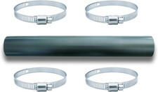 Gasoline Fuel Filler Neck Hose with 4 Hose Clamps,2 inches Inside Reinforced Gas