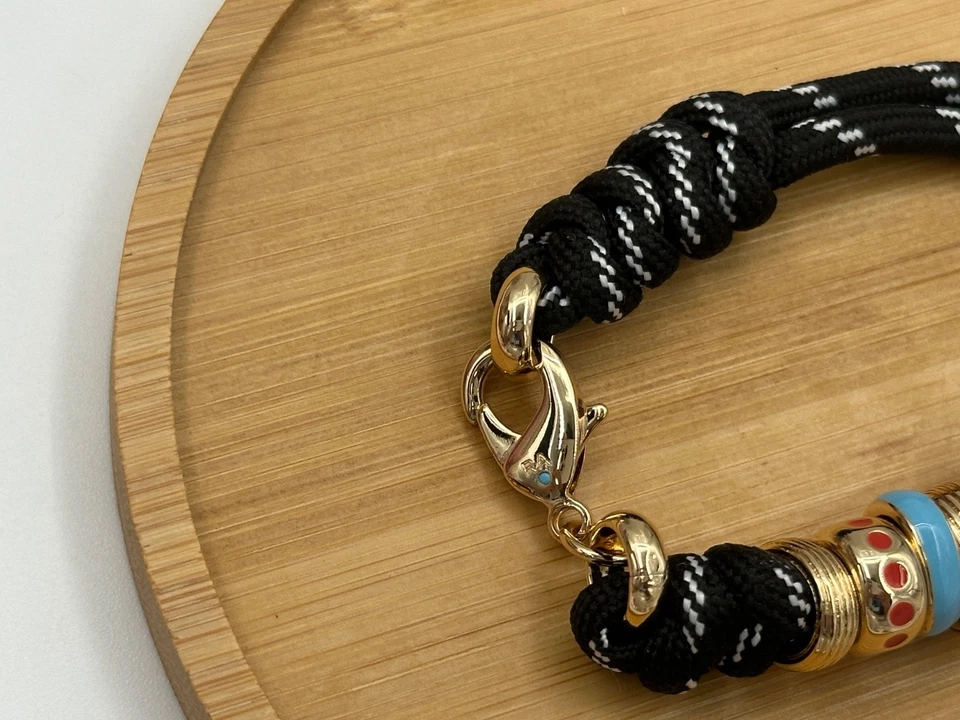 Roxanne Assoulin The Super Size Happy Cord Bracelet Black - Image 3 of 3