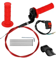 Mini Bike Throttle Cable Handlebar Grips Kit Compatible with Coleman CT200U BT20