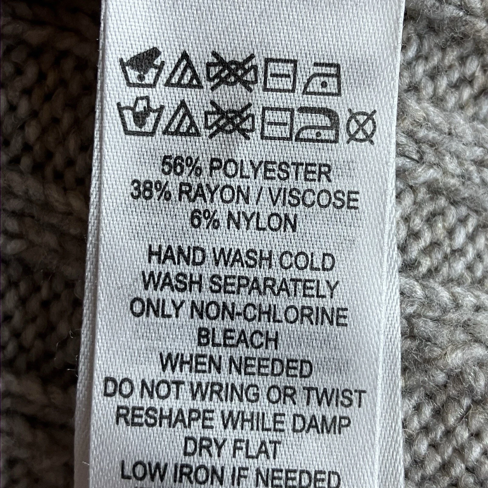 VETEMENTS Rachel Zoe maglione abito donna grigio medio cravatta vita testurizzato manica lunga