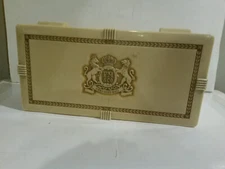 Celluloid 1930s era ivory color Philip Morris Veni Vidi Vici cigar box 