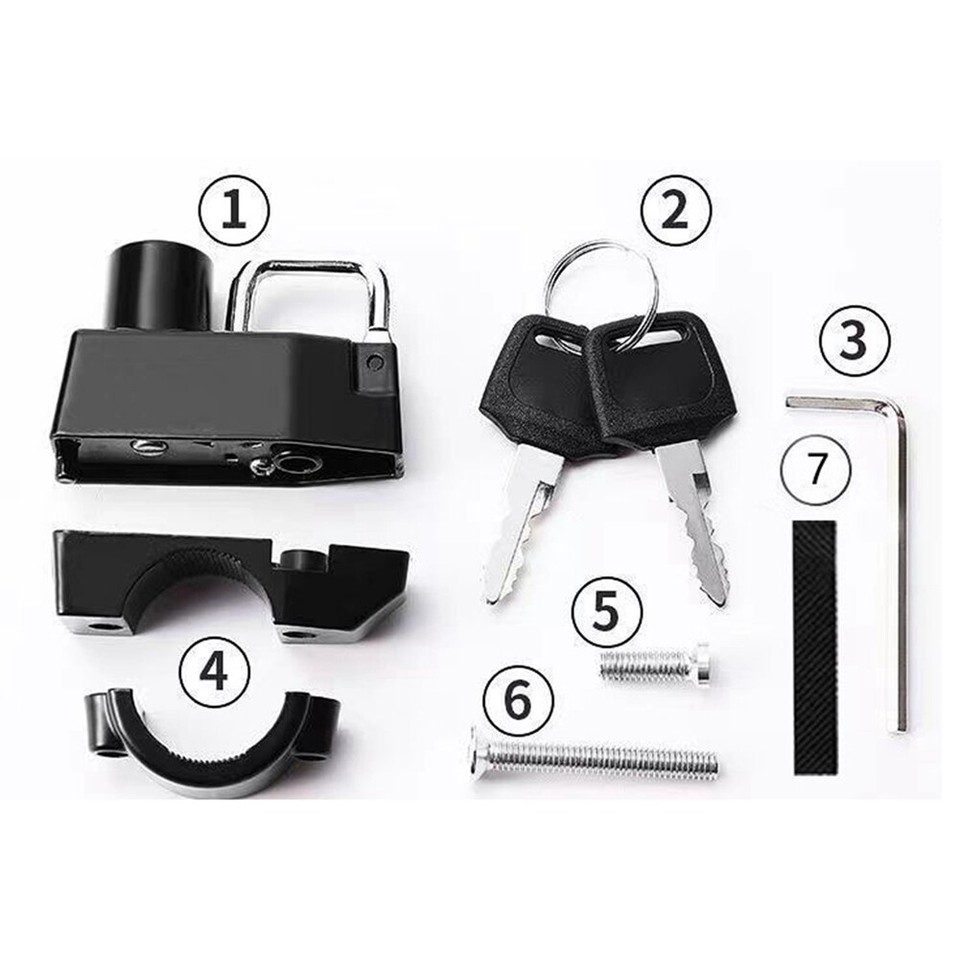 Motorcycle Helmet Lock Theft Security Locks with Battery Car Helmet