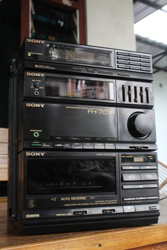 CABEZAL DE ALTA FIDELIDAD COMPUESTO SONY FH-707R USADO DE COLECCIÓN SIN ALTAVOCES PROBADO CONTROL REMOTO ADICIONAL - Imagen 14 de 20