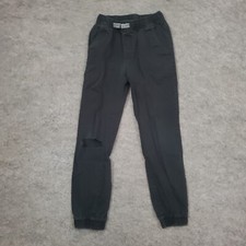 Wonder Nation Pants Boy Medium Black Jogger Tapered Dark Wash Chino Youth Kids 