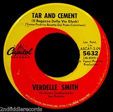 VERDELLE SMITH-Tar And Cement-Rare Northern Soul-XO Soul 45-CAPITOL #5632