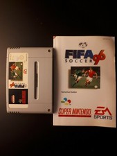 Thumbnail of ebay&reg; auction 383257530183 | Nintendo SNES - Fifa Soccer 96 - Modul + Anleitung - PAL - Original