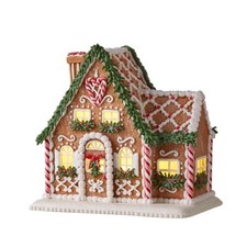 RAZ Imports 8" Lighted Gingerbread House   Holiday Must-Have  See Note