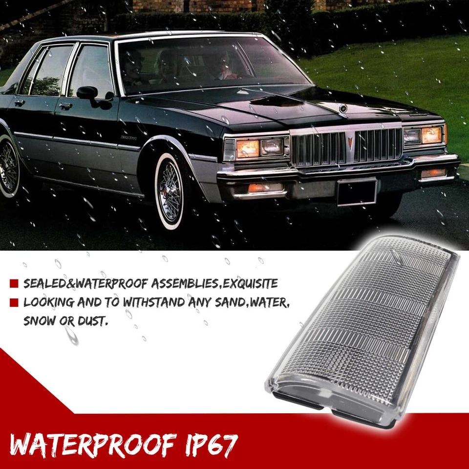 Luces de esquina laterales transparentes para Pontiac Bonneville Parisienne Safari 1983-89 Foto 4 de 4