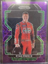 2022 Panini Prizm Racing 21 Ryan Preece Purple Lazer #/199