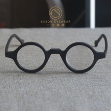 Men round acetate frame eye glasses matte black round eyeglasses women glasses