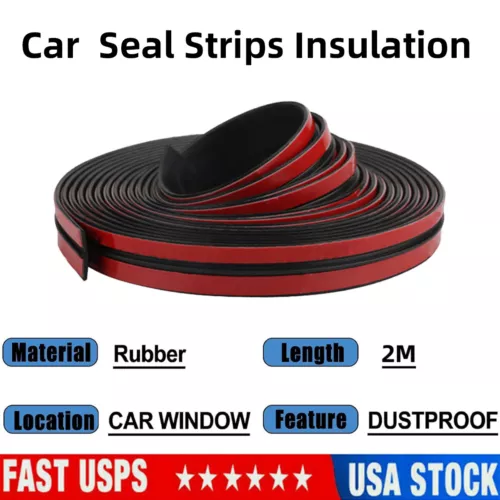 2M Noise Insulation Rubber Sticker Accessories Car Windshield Roof Seal Strips - Picture 5 of 12