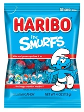 haribo smurfs 4oz bags pack of 12 bags