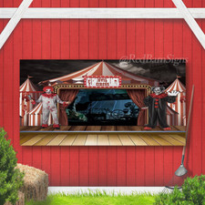 Evil Circus Halloween Circus Ghost Backdrop Photo Background Banner Party Studio