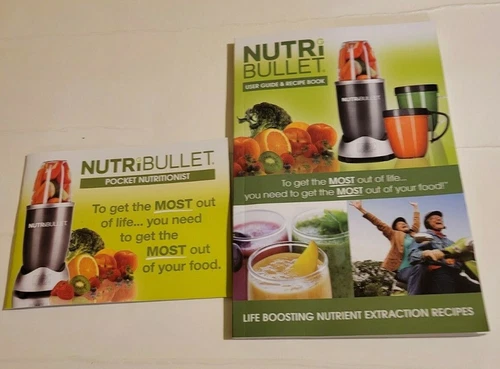 NUTRIBULLET User Guide & Recipe Book + Pocket Nutritionist