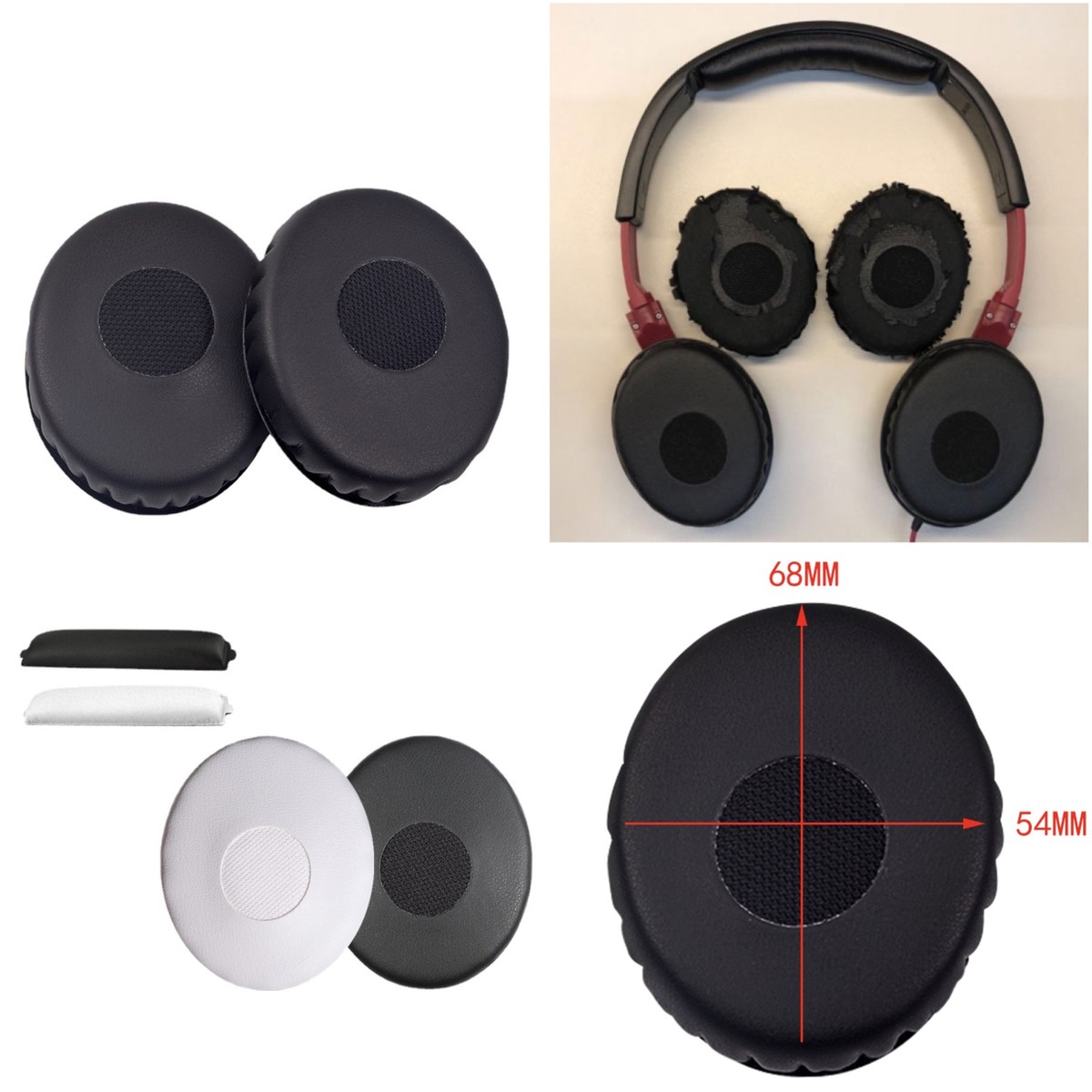 Ear Pads Foam Cushion For Sennheiser HD 229 239 228 238 HD 220 219 218  Headphone