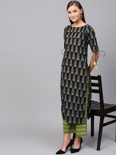 Women Designer Cotton Straight Kurta 