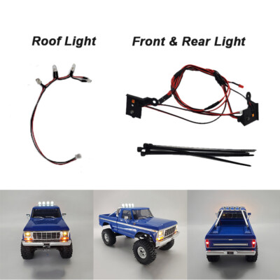 RC Front/Rear/Roof Light LED Light Kit For Traxxas 1/18 TRX-4M Ford F-150 RC Car