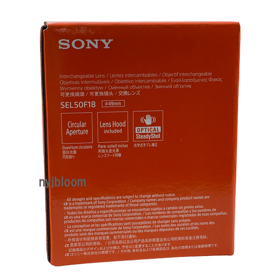 NEW SONY E 50mm F1.8 OSS Lens for E Mount APS-C (SEL50F18) SILVER or BLACK - Image 4 of 4