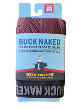 Duluth Trading Company Buck Naked Bullpen Boxer Briefs Burgundy XL