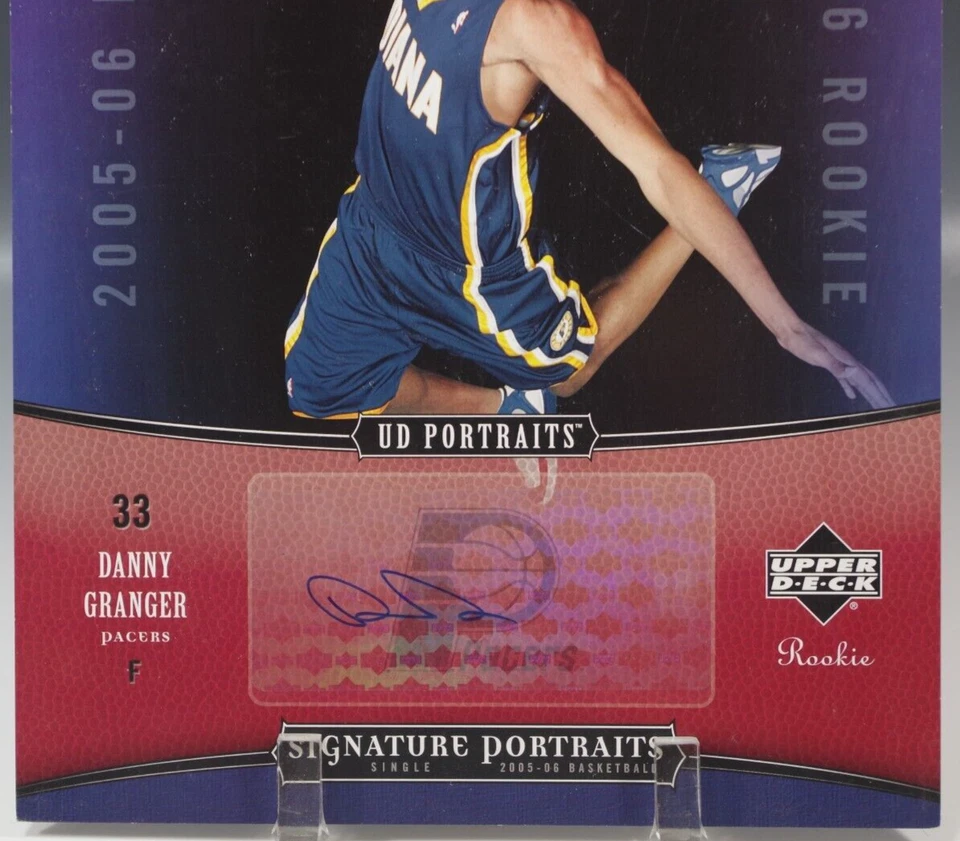 DANNY GRANGER UD FIRMA RETRATOS PACERS AUTOMÁTICO 2005-06 NOVATO 8""x10"" Foto 2 de 4