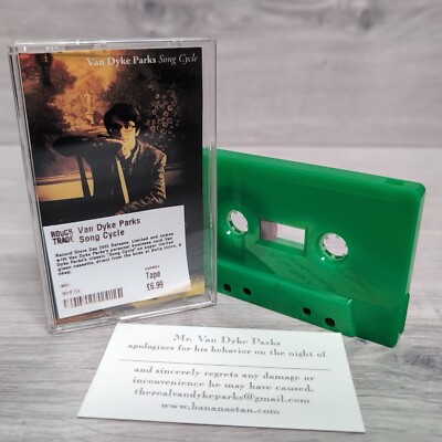 Van Dyke Parks Song Cycle Cassette Tape Record Day 2013 Ltd Ed Green Tape Rare