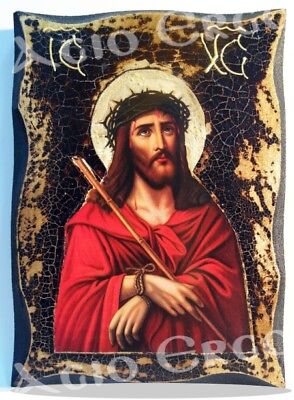 Jesus Christ The Bridegroom Handmade Wood Icon On Plaque With