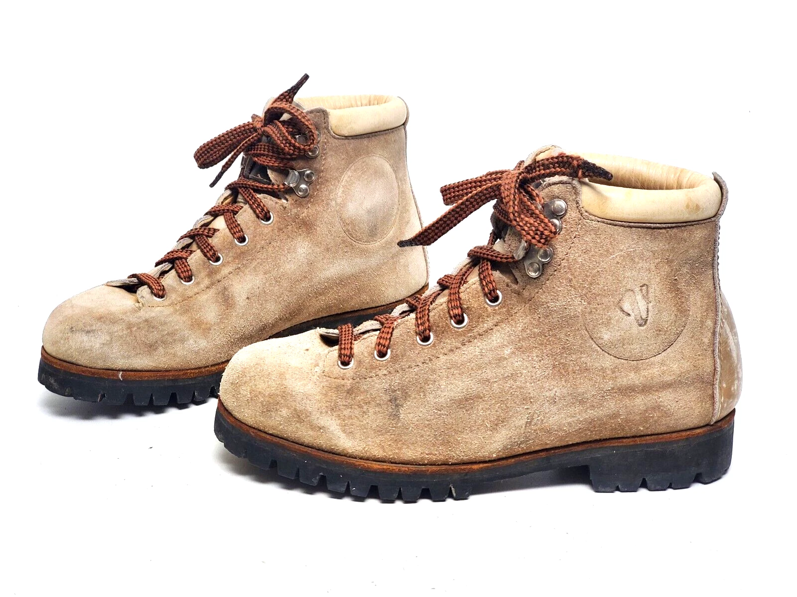 Vasque Italy Vtg Classic All-Leather Mountain Alpine Hiking Boots Men's US 8.5 N