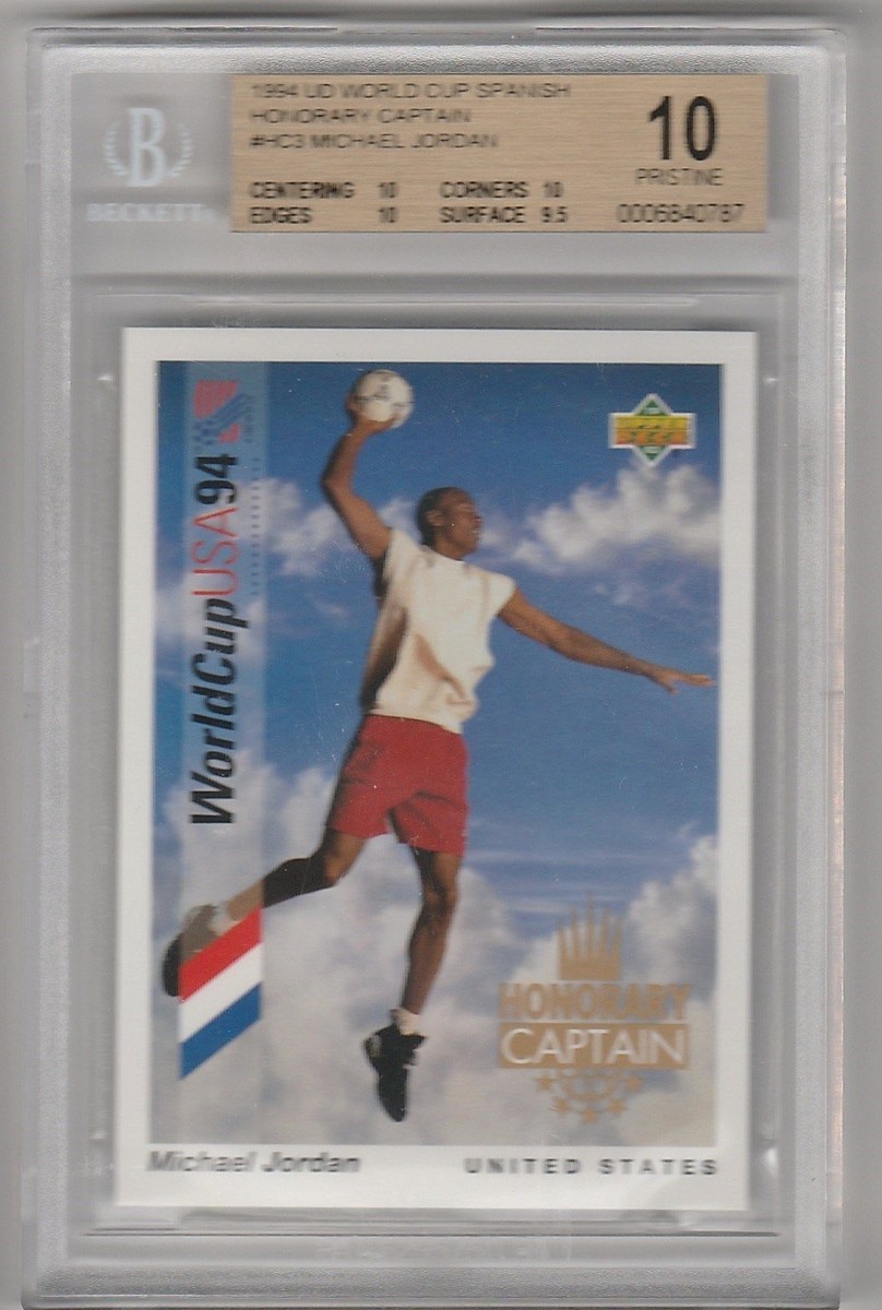 BGS 10 PRISTINE MICHAEL JORDAN 1994 Upper Deck World Cup Honorary