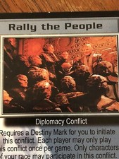 RALLY THE PEOPLE DELUXE EDITION BABYLON 5 CCG RARE CARD NEAR MINT NEVER PLAYED