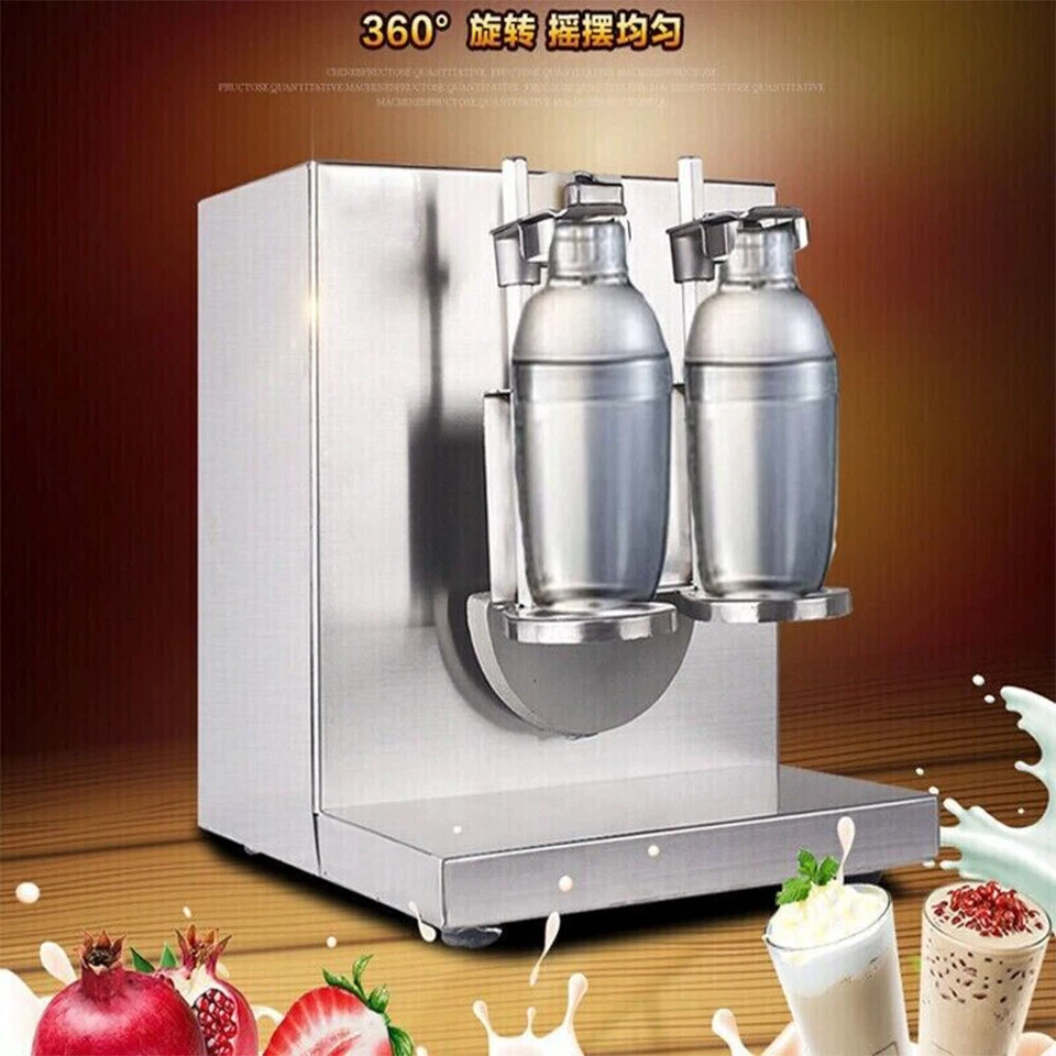 Mezclador de té con leche Boba burbuja 350-1000 ml mezclador de doble marco 120 W Foto 2 de 4