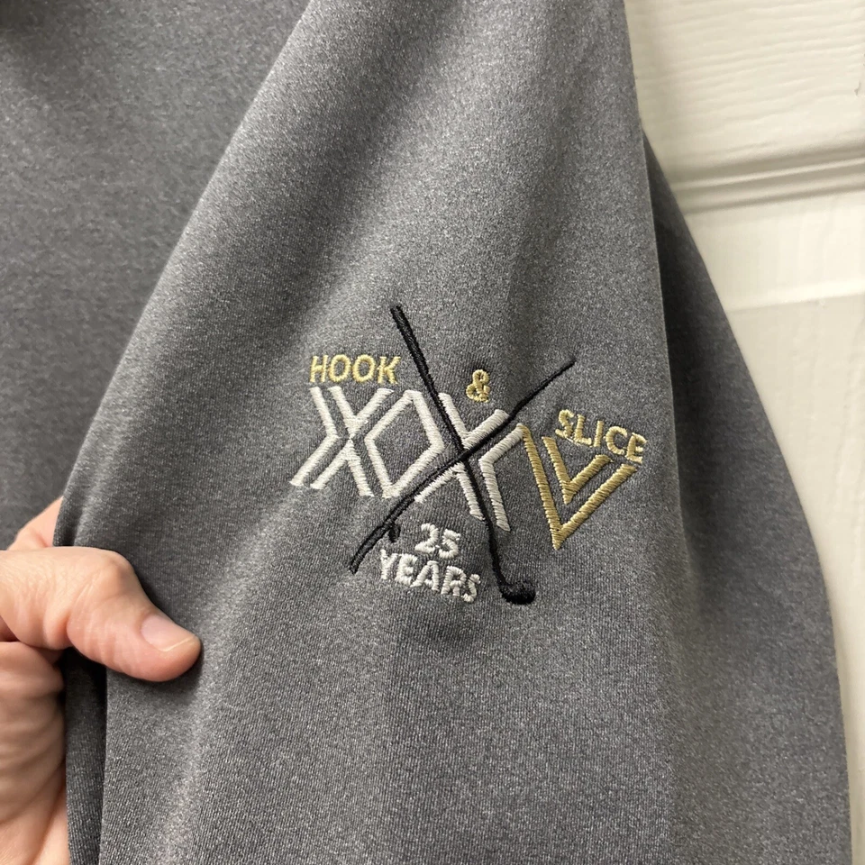 Fairway & Greene Tech 1/4 zip performance golf sweater pullover black Mens Sz XL - Image 4 of 4