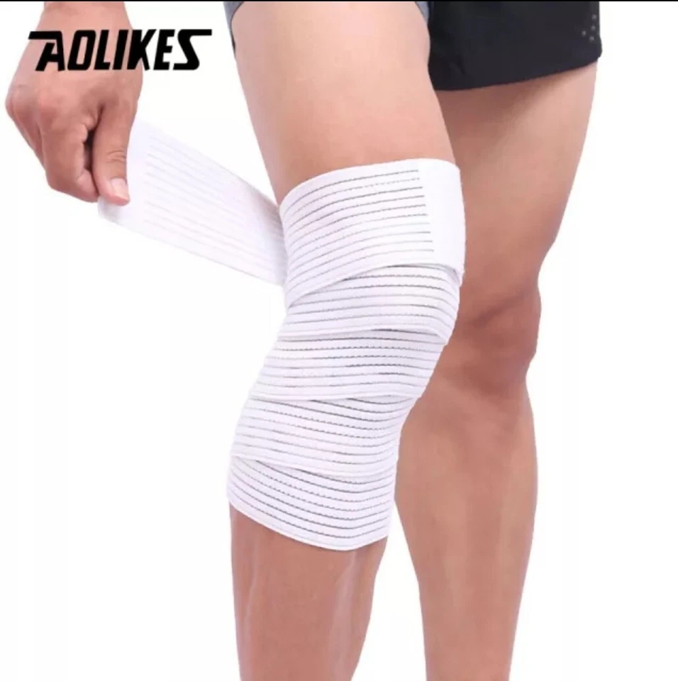 Knee Support Wrap Elastic Strap Bands Sports Brace AOLIKES H77 - Image 4 of 4