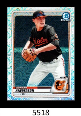 1-2020 BOWMAN CHROME MEGA MOJO REFRACTOR GUNNAR HENDERSON ORIOLES 