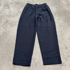 Talbots Vintage 90's High Rise Dress Pants Trousers Womens 14 Navy Blue Classic