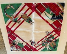 1950s Cowboy Western Theme Hankie Handkerchief Hanky Horse Graphics