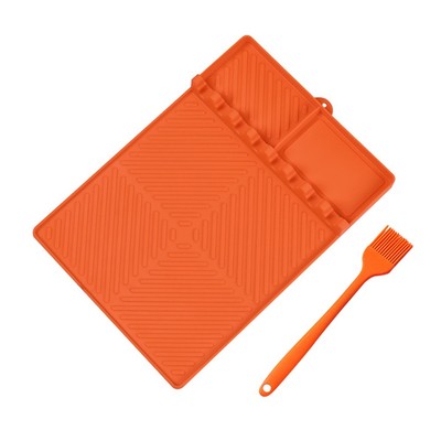 Silikon Grillmatte, Silikon Backformen Werkzeugmatte, Spatelmatte für Outdoor9837