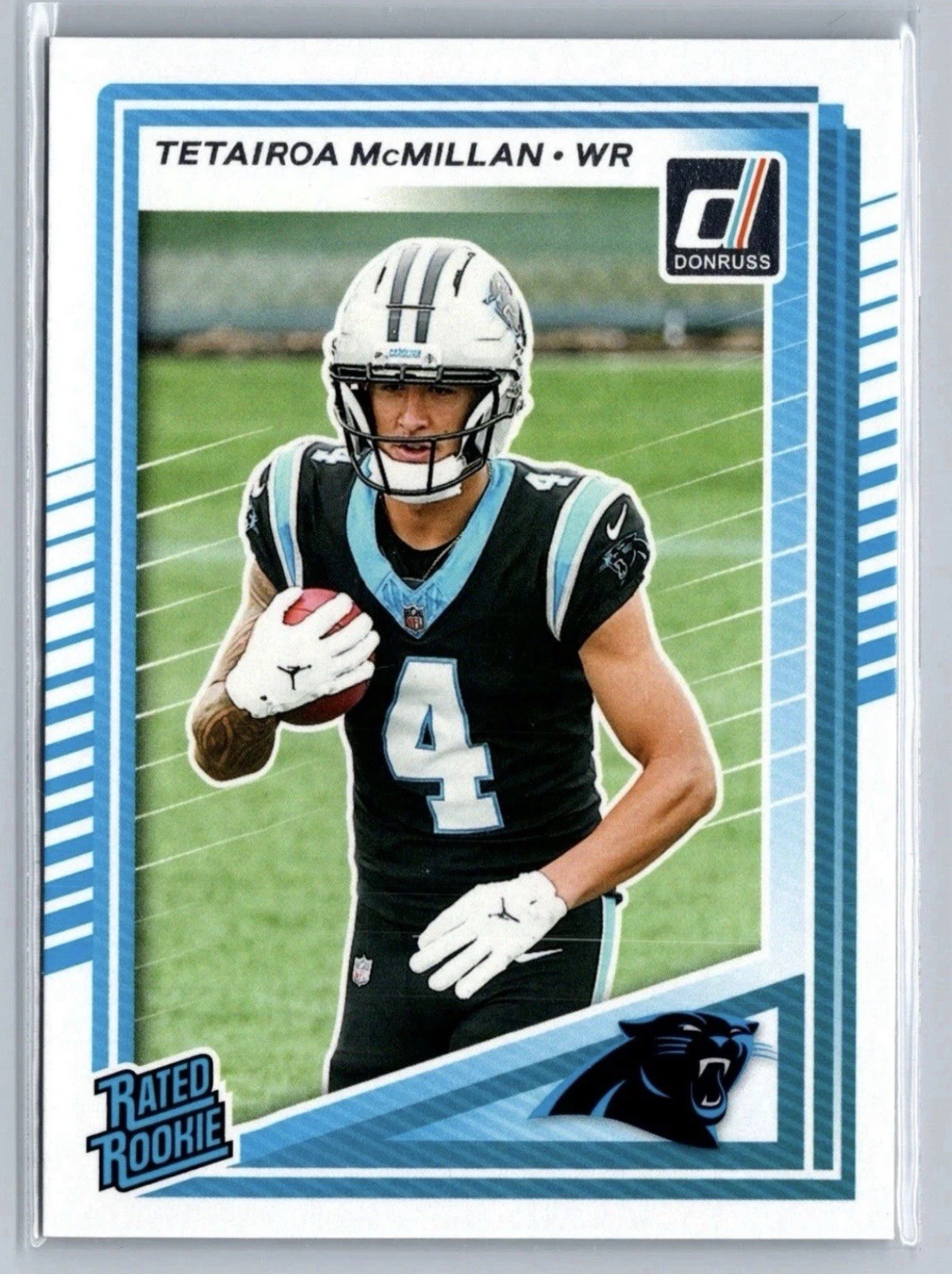 2025 Donruss Tetairoa McMillan Base Rated Rookie RC No. 314 Panthers