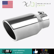 YITAMOTOR 3 Inch Inlet Exhaust Tip,4.5" Outlet 9" Overall Length Stainless Steel