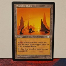 Magic: The Gathering Scorched Ruins Land Rare Weatherlight Regular John Avon