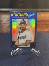 MARCUS SEMIEN 2026 Topps Heritage #366 Blue Refractor /150 Rangers