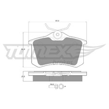 Satz Bremsbeläge Bremsklötze hinten für Seat Cordoba 6K1 6K5 Ibiza 2 | 262075