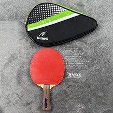 Butterfly Gionis Carbon ALL+ Table Tennis Paddle DHS Hurricane w/ Nittaku Case