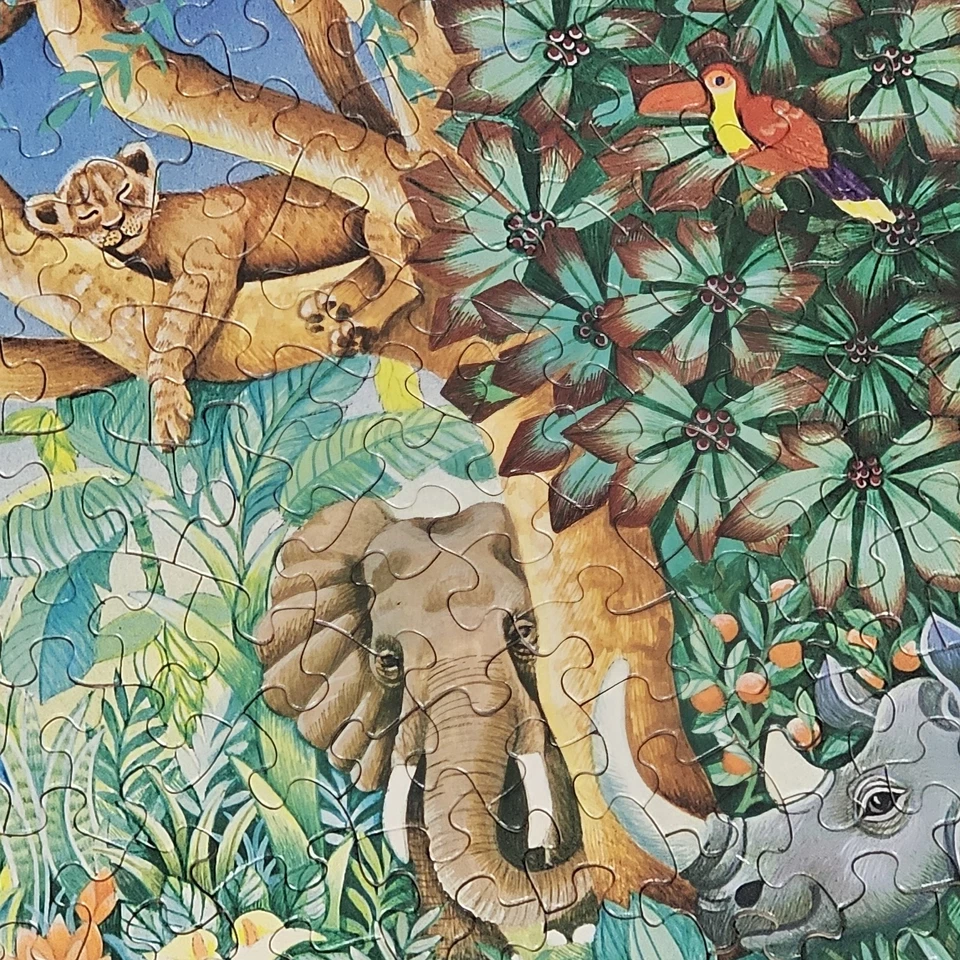 Vintage Springbok The Peaceable Kingdom Jigsaw Puzzle 500+ Pieces COMPLETE 1980s - Image 4 of 4