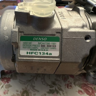 A/C Compressor Denso 10SE18C HFC134a New MC447280-1561
