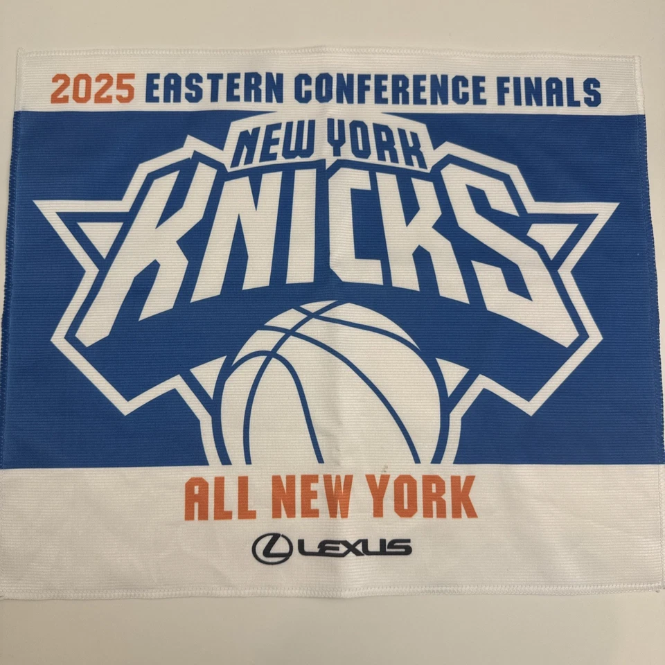 New York Knicks Toalla 2025 NBA Conferencia Este Finales Rally Toalla y Boleto Foto 2 de 4